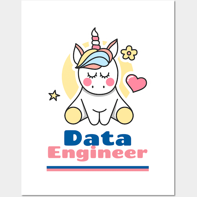 Happy Data Engineer Wall Art by ArtDesignDE